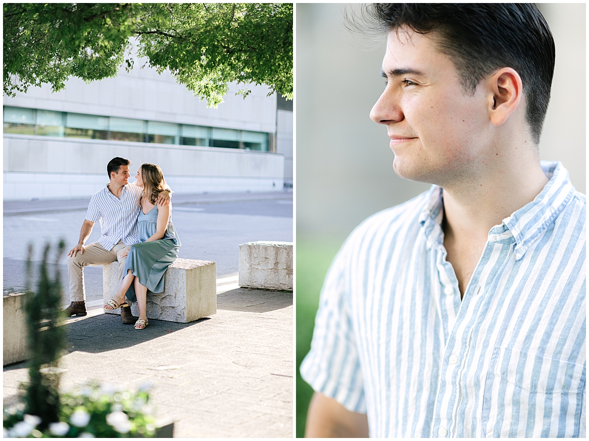 Richmond Engagement Photos, Virginia Museum of Fine Arts Photos, Virginia Museum of Fine Arts Engagement